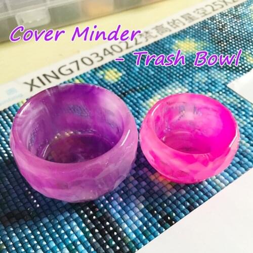 DIY Diamond Painting Tools resin bowl trash holder to storage unusable drills