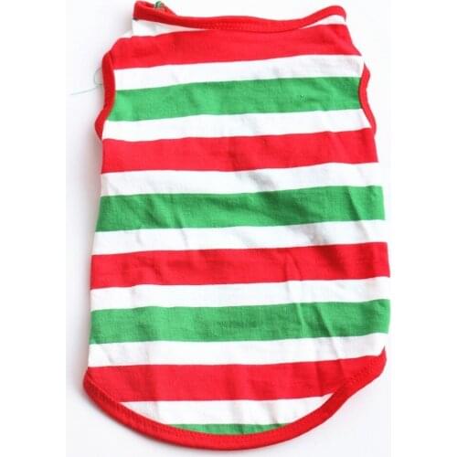 T Shirt For Dogs Striped Vest Top Shih Tzu Dog T-shirt Dog Apparel Cotton Tshirt For Dogs Small Dog Cat Pet Clothes Wholesale