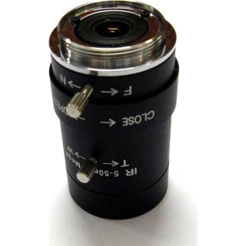 X4pcs HD 1/3" CS 5-50mm CCTV Lens IR F1.6 Aperture Focal Manual Iris for IP Box Camera