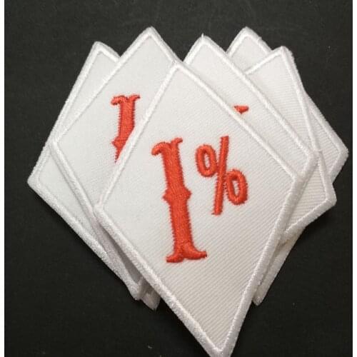 Customized Motorcycle MC patches badges of Embroidered Iron On Clothing 1% Badge Movie Film TV Hells wallet bag shoes patches