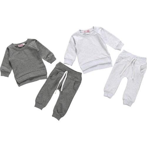 New Baby Boy Girl Tops Romper Bodysuit Jumpsuit Pants Outfits Clothes Set