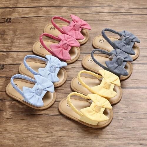 Summer Infant Baby Girls Sandals Cute Toddler Shoes Big Bow Princess Casual Single Shoes Baby Girls Shoes 0-18M