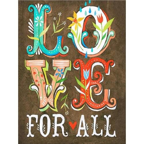 LOVE Flower English Word Diamond Painting Round Full Drill Nouveaute DIY Needlework Mosaic Embroidery 5D Cross Stitch Picture