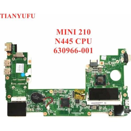 For HP MINI210 mini 110 Notebook Motherboard N455 CPU 630966-001 DDR3 Mainboard 100% Fully Tested