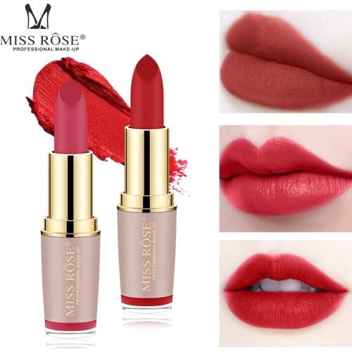 MISS ROSE matte matte velvet golden tube lipstick beauty is not easy to fade long-lasting lipstick