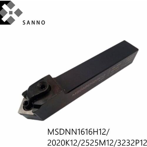 MSDNN1616H12 / 2020K12 / 2525M12 / 3232P12 45 degree external turning tool holder cnc lathe turning cutter bar cutting tools