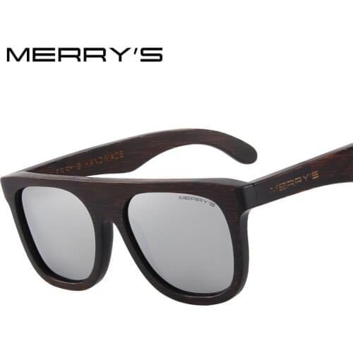 MERRYS DESIGN Men Wooden Polarized Sunglasses HAND MADE 100% UV Protection S'5085