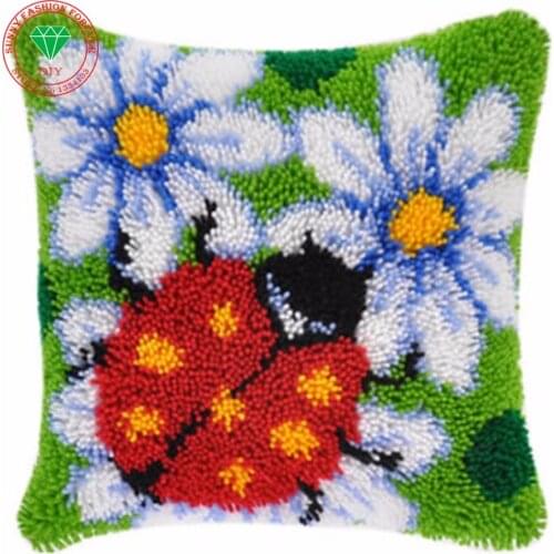 Hobby Craft Diy Needlework pillowcase embroidery Flower Handmade carpet sets embroidery stitch thread Stitch Threads embroidery