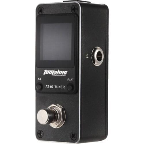 New Arrival! AROMA AT-07 Mini Chromatic Tuner Guitarra Effect Pedal Mini Single Electric Guitar Effects