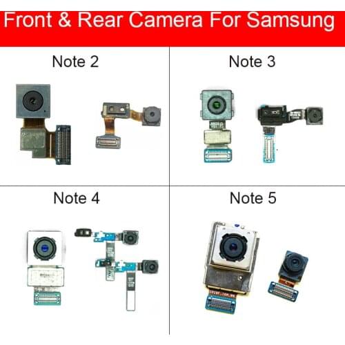 Front&Rear Camera For Samsung Galaxy Note 2 3 4 5 N7100/N900/N9005/N910C/N910F/N920 Small Facing Main Back Camera Module