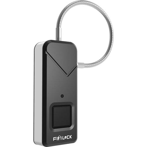 Fipilock Mini Rechargeable Smart Lock Keyless Fingerprint Padlock Anti-Theft Security Cute Padlock Door Luggage Lock small box