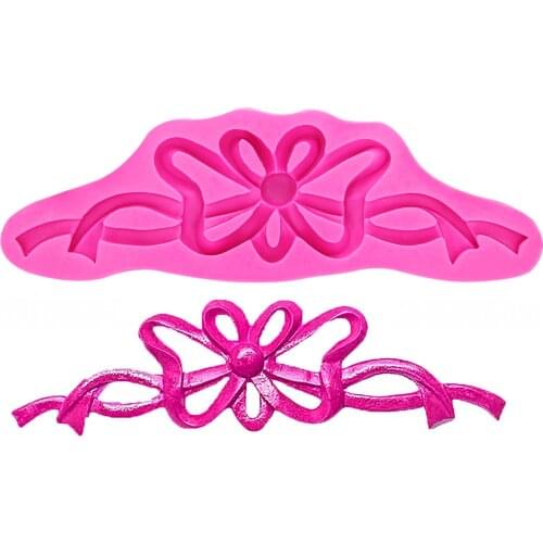 Food grade 3D fondant cake silicone mold lace shaped for polymer clay chocolate pastry candy making decoration tools F1219