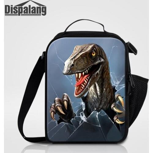 Popular Jurassic World Dinosaur Lunch Bags For School Mini Thermal Food Picnic Bag For Men Multi-function Meal Package Lunch Box