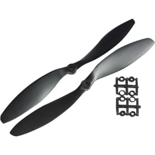 2 pairs) Propeller, CW CCW Props Fixed Wing 9047 Propeller 9inch Black Propellers Helicopter QAV Quadcopter Multirotor Part