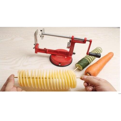 Manual Stainless Steel Sweet Potatoes Machine Potato Slicer Potato Spiral Cutter For Kitchen Tool