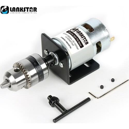 High Torque 775 Motor DC24V 10000RPM Mini Hand Drill Press Table Electric Drill B12 Drill Chuck 1.5~10mm Bearing Motor Drills
