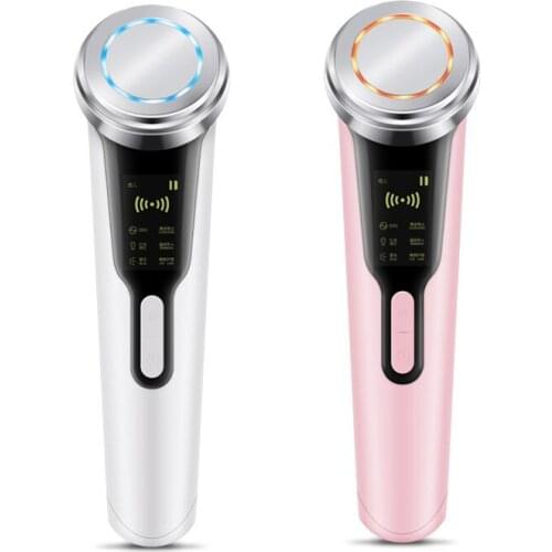 EMS Face Massager Radio Mesotherapy Electroporation LED Light Therapy Sonic Vibration Wrinkle Removal Skin Tightening Skin Care