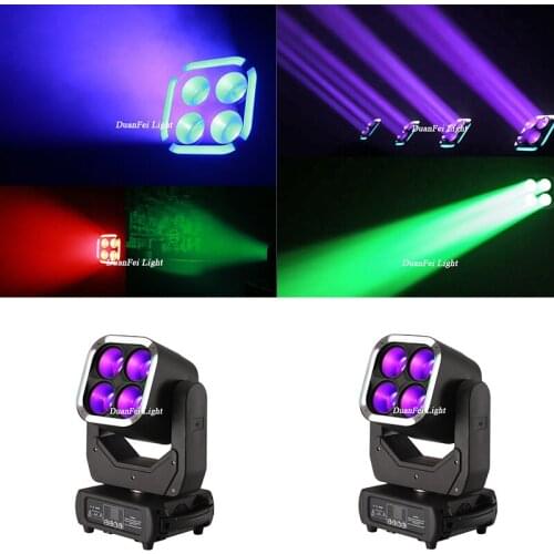 10pcs New Style LED Zoom Wash Moving Head 4X60W + 64x1.5W RGB Moving Head Light stage light dj lighting mobile equipment