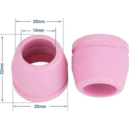 SG-55 AG-60 Plasma cutter Torch Consumables Alumina Nozzle Ceramic Shield Cups 40/50/60Amp 10Pcs