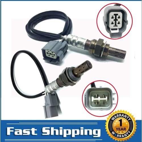 2pcs O2 Oxygen Sensor 1, 2 Upstream & Downstream For Honda Odyssey 3.5L 1999-2004 Front Rear 4 Wires Lambda Car Accessories