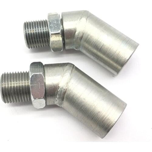 2PC M18x1.5 45 Degree Oxygen Sensor Spacer O2 Spacer Remedy CEL For Downstream Of Catalytic Converters