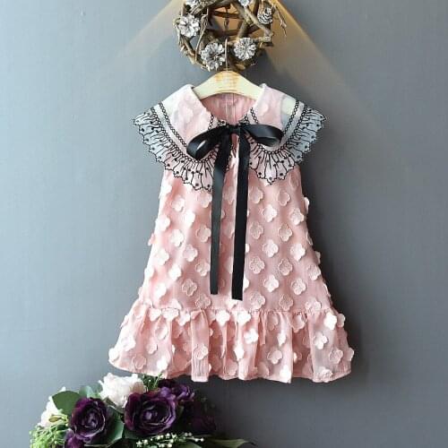 2021 Newest Toddler Girl Summer Clothes Princess Dresses Lace Western-style Veil Skirt Newborn Girl Clothes for 3-6y Bohemian