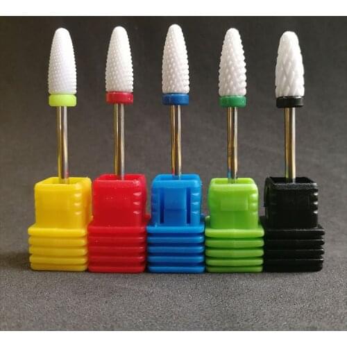 3/32 Flame Ceramic Drill Bits Corn Cob Ceramic Bit Yellow XF Red Fine Blue Medium Green Coarse Black Extra XC Drill Accessories