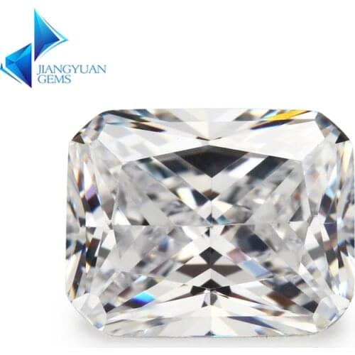 4x6~10x12mm Octangle Shape 5A+ White CZ Stone Synthetic Gems Cubic Zirconia For Jewelry