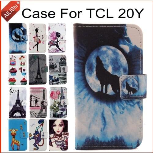 AiLiShi Case For TCL 20Y Luxury Flip PU Painted Leather Case 20Y TCL Exclusive 100% Special Phone Cover Skin+Tracking