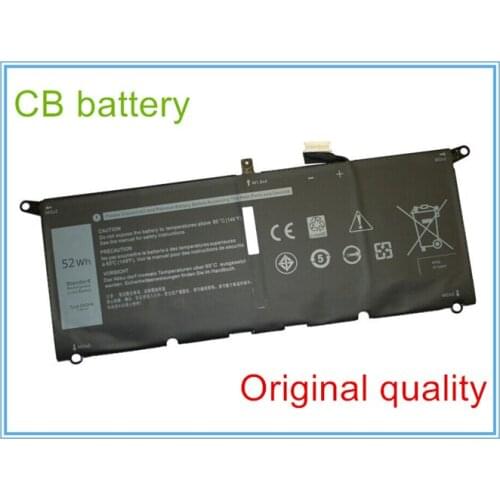 Original quality for 7.6V 6500mAh 52Wh 0H754V DXGH8 Battery for 13 9370 FHD I5 Series