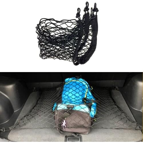 For Suzuki Jimny Vitara Accessories Car Trunk Rear Storage Cargo Network trunk Luggage net Elastic Mesh 2019 Net Cargo Organizer