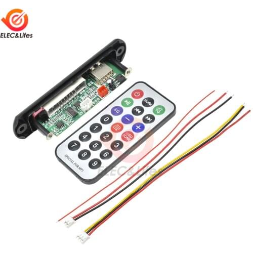 Car USB /TF Card Version MP3 Player Decoder Board with radio FM function Automobile Car Audio Module volume control play/pause