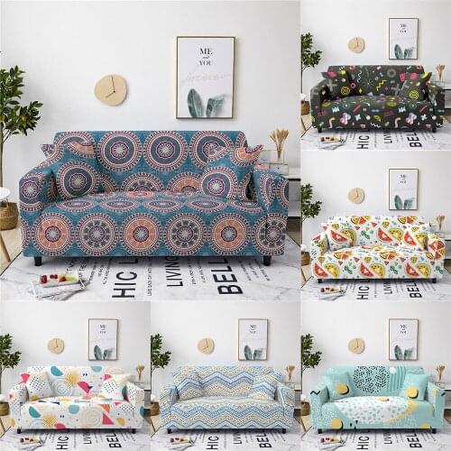 Bohemia Sectional Sofa Cover L Shape Stretch Slipcovers Sofa Couch Cover Furniture Protector Sofa Towel for Living Room Home