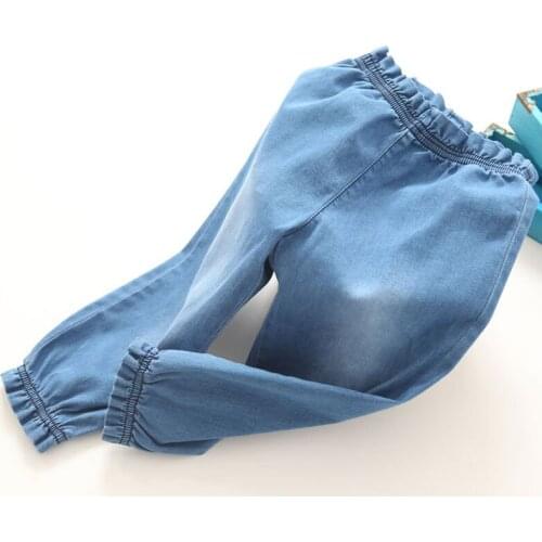 Baby Jeans Autumn Wear Korean New Girls Childrens Wear Childrens Casual Pants