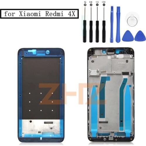 For Xiaomi Redmi 4X Middle Frame Plate LCD Supporting Mid Faceplate Frame Bezel Housing Replacement Spare Parts for Redmi 4X