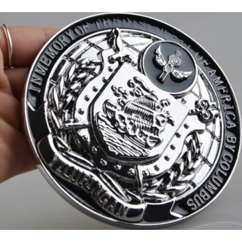 Free shipping!!!3D Personality Vintage Customs shield Trim Screw Emblem Badge For Honda Ford Haval Jeep BYD Peugeot Volvo