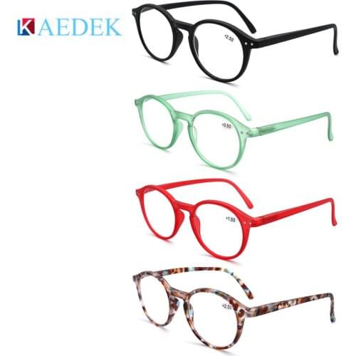 KAEDEK 2020 Trend New Color Reading Glasses Retro Europe Style Quality Men Women Eye Glasses With Flex Lesebrillen