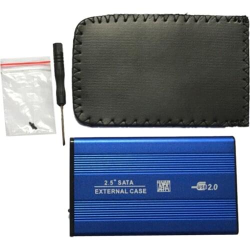 2.5inch USB 2.0 External HDD Enclosure Box 480mbps Support 3TB Aluminum HDD Drive Case for 2.5" SATA Hard Disk Case