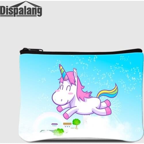 Cute Unicorn Cat Printing Coin Purse For Women Portable Shopping Wallet Animal Pattern Money Bag Change Cases Children Wholesale