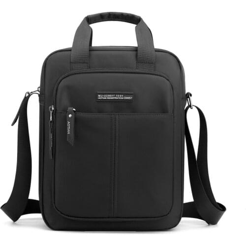 Mens Bag For Messenger Bag 2021 Casual Mens Nylon Shoulder Bag Black High Quality Waterproof Zipper Travel Handbags Sac A Main