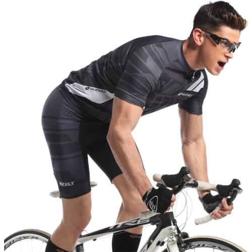 NUCKILY 2021 Summer New Men Cycling Jersey Short Sleeve Set Quick-dry Bike Clothing MTB Cycle Clothes Maillot Ropa Ciclismo Suit