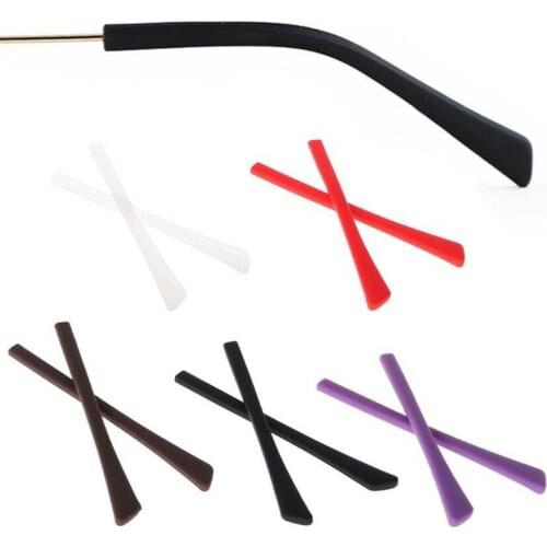 Glasses Ear Tubes Square Anti Slip Silicone Grips Eyeglasses Sports PVC Spectacle Eyewear Reading Glasses Temple