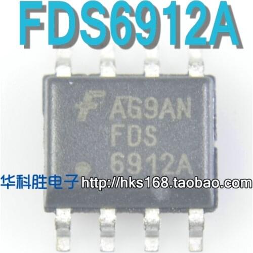 Original 10pcs/ 6912A FDS6912A IC SOP-8