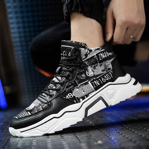 2020 Autumn New Mens clunky sneaker elastic-bottom sneakers tide brand mens leisure shoes vulcani trainers