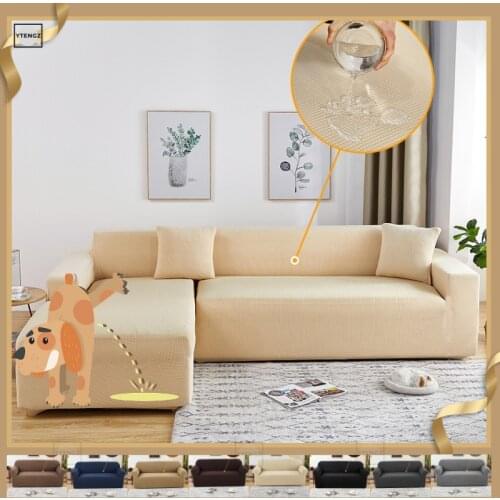 Stretch Sofa Slipcover Anti Scratch Pets Sofa Cover For Living Room Waterproof Sofa Protector Solid Color Couch Cover For Sofa