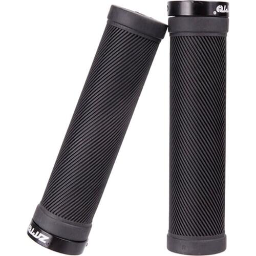 ZTTO Mountain Bike Grip Lockable Non-Slip Handlebar Shockproof Rubber Straight Grip MTB Bicycle Accessories AG40 Black