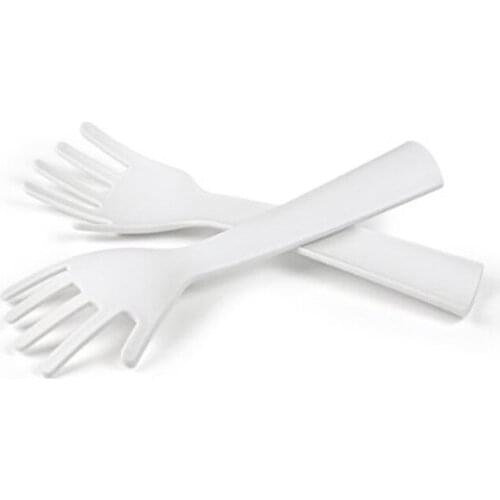 2-Piece Hands Salad Servers Creative Salad Mixing Fork Plastic Salad Tongs Kitchen Aid Light Weight Salad Tools Serving Cutlery