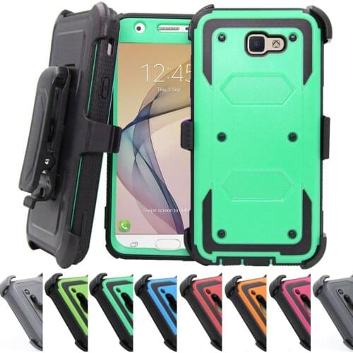 Heavy Duty Hybrid Armor Case Kickstand Belt Clip Holster Shockproof Hard Shell Cover For Samsung Galaxy J5 Prime / ON 5 2016