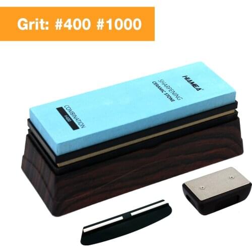 HIAMEA New ceramic stone Knife Sharpener whetstone Sharpening Stones grinding stone System honing set 400 1000 grit