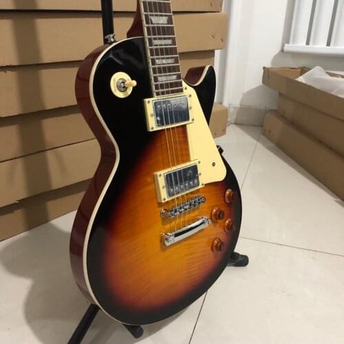 HIGH QUALITY 3TS BLACK CIRCAL SUNBURST MAHOGANY GUITAR CHINESE FACTORY DIRECT FREE SHIPPING